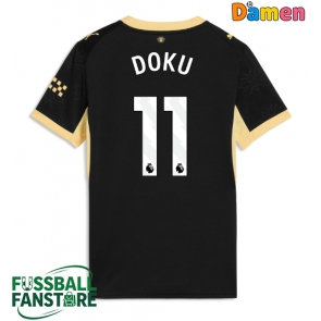 Manchester City Jeremy Doku #11 Replik Auswärtstrikot Damen 2026-27 Kurzarm